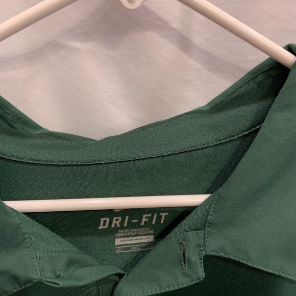 Nike University of Miami Hurricanes Dri-Fit Solid Green Polo Shirt Size 4XL - Picture 9 of 15